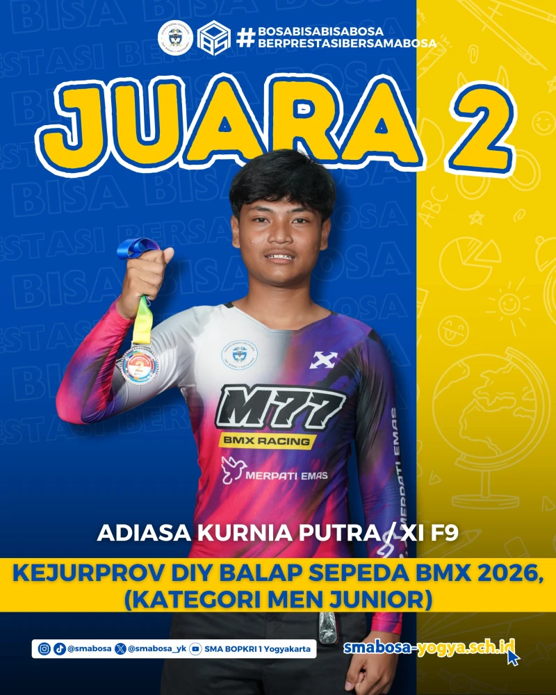 Juara 2 BMX Kejurprov DIY 2026